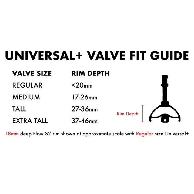 Stan's Tubeless Universal+ Tubeless-venttiili